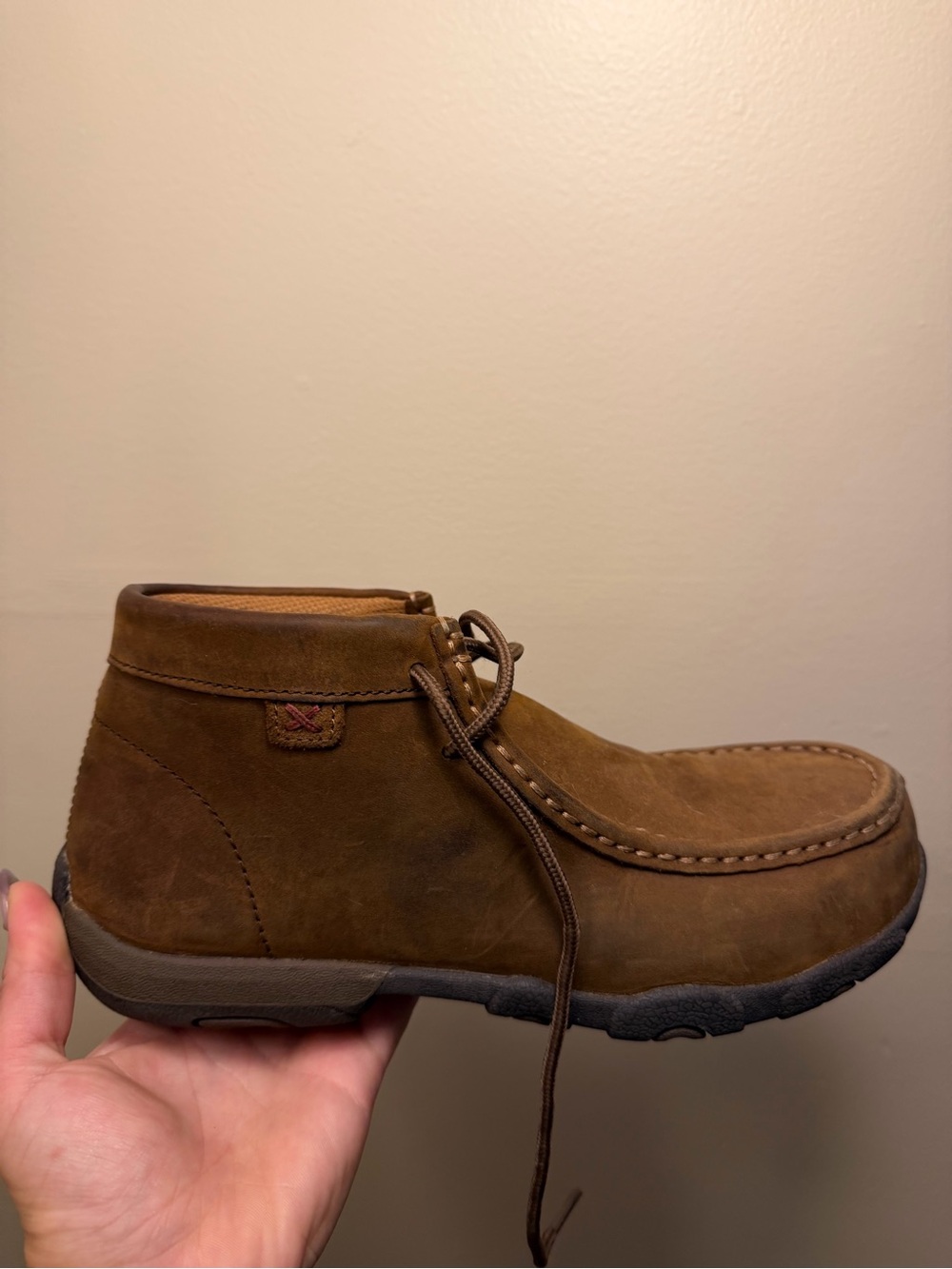 Twisted X Women's Brown Suede Steel Toe Chukka Boot